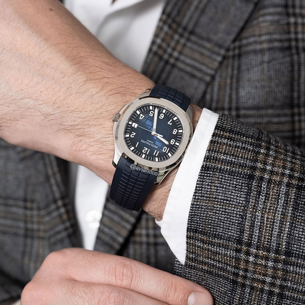 Patek Philippe Aquanaut 5168G on the wrist