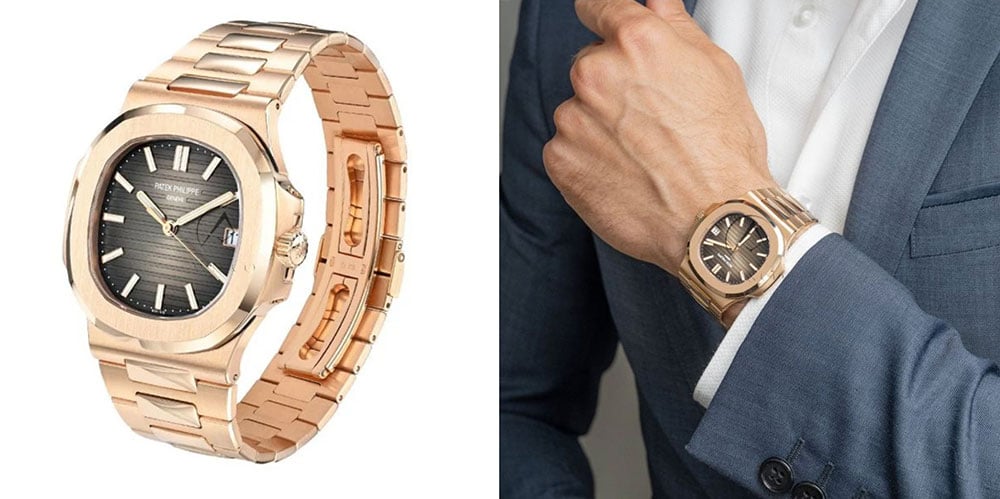 Patek Philippe Nautilus 5711 rose gold luxury sports watch