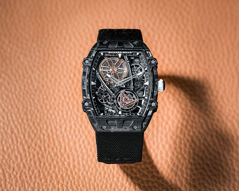 Richard Mille RM 27-04 Rafael Nadal manual winding flying tourbillon with cable-suspended movement