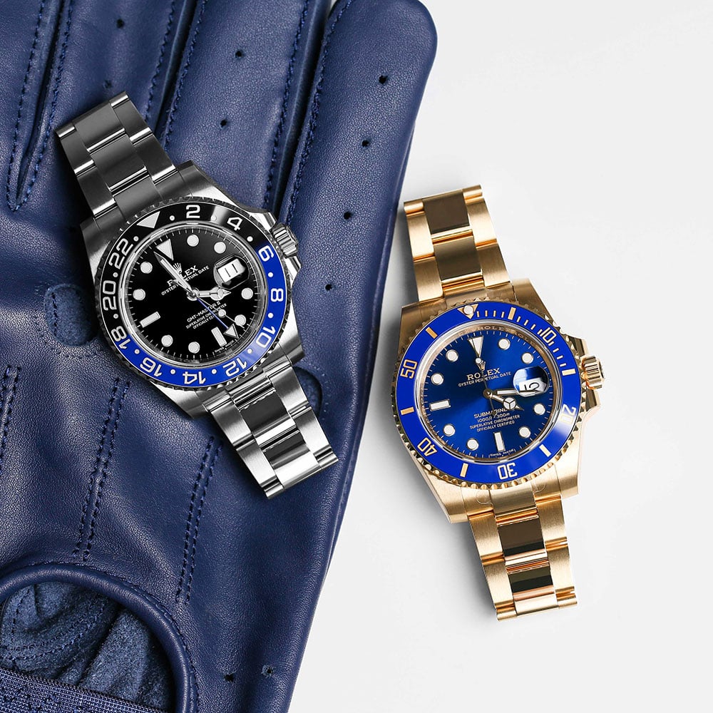 Rolex Submariner Reference and Rolex GMT-Master II models compared