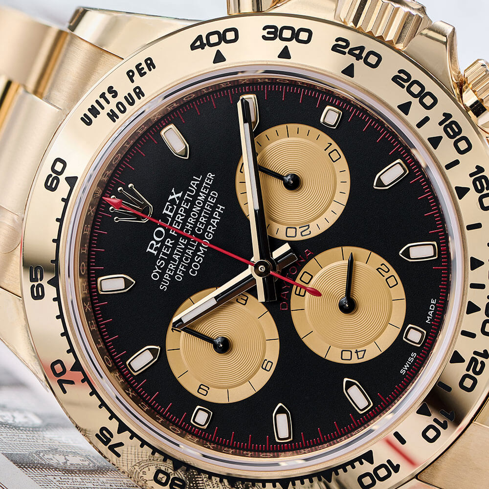 18K Yellow Gold, Black Index 40 mm Dial Timepiece