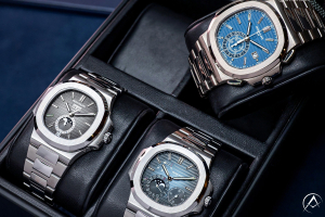 Three Patek Philippe Nautilus Timepieces Currently Available at Avi & Co.