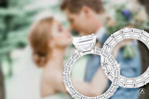 Diamonds by Avi & Co. engagement ring and eternity band fine diamond jewelry