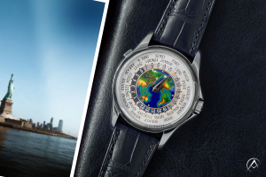 Patek Philippe World Time, 18K White Gold, Enamel Cloisonne Dial, 40 mm