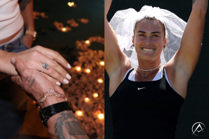 Aryna Sabalenka engagement ring oval-cut diamond engagement jewelry