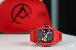 Richard Mille RM 35-02 Rafael Nadal, Red Carbon TPT, Transparent Dial, 50 mm