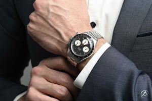 Rolex Daytona “Big Red,” Stainless Steel, Black Index Dial, 37 mm