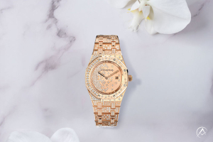 Audemars Piguet Royal Oak, 18K Rose Gold, Diamond Rose Gold Dial, 33 mm