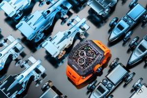 Richard Mille McLaren watch with Formula 1 racing cars