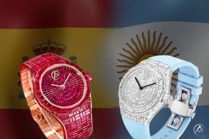 Spain vs Argentina FIFA world cup 2026 championship red vs blue luxury watches