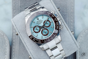 Rolex Cosmograph Daytona watch platinum ice blue dial