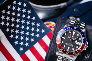 Veterans Day watches Rolex GMT-Master “Vintage Pepsi,” Steel, Black Dial, Jubilee Bracelet