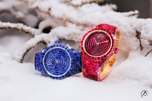 Avi & Co. Hue Collection watches in the snow