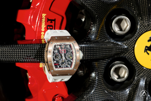Richard Mille RM 011 Canada watch on Ferrari car