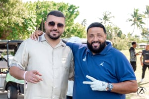 Dj Khaled and Avi Hiave of Avi & Co. at We the Best Golf Tournament 2024