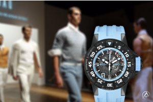 Richard Mille RM 028, Titanium, Blue Skeleton Dial, 47 mm