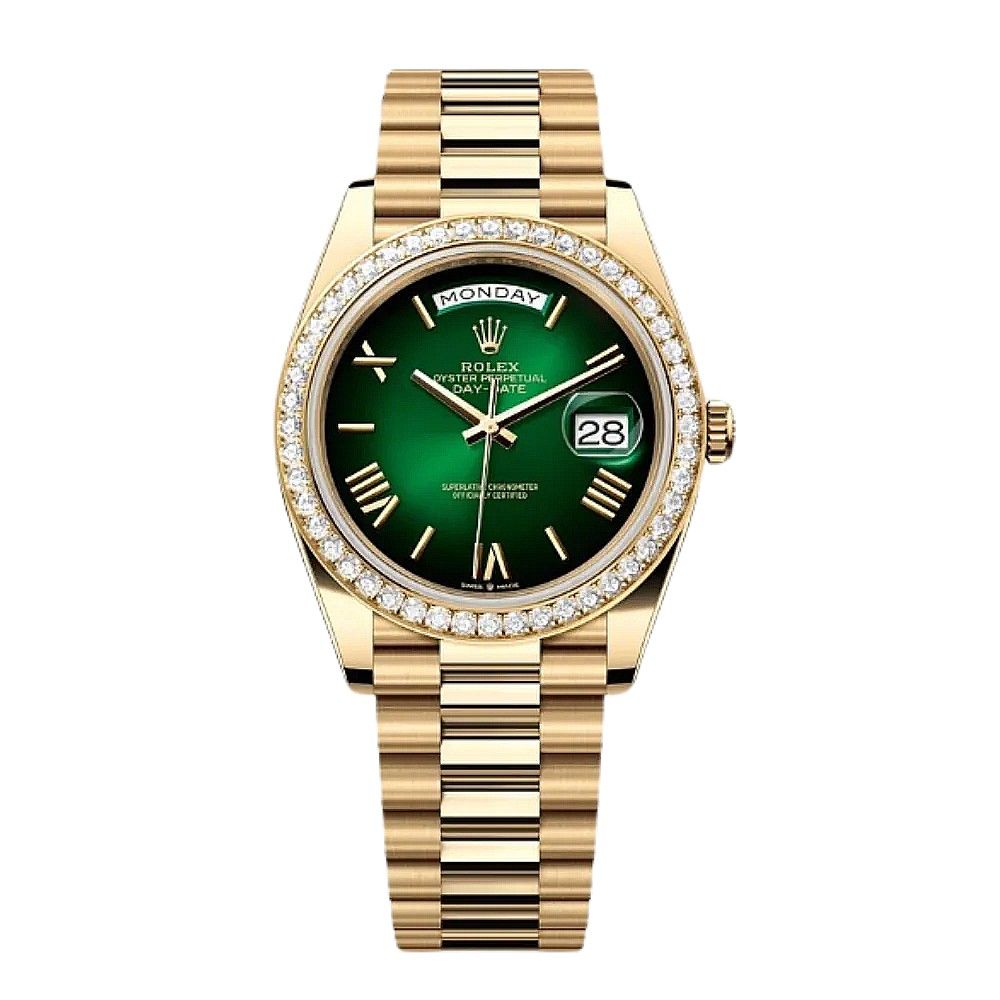 Rolex 40mm president 18k yellow gold diamond 29.5 ct online