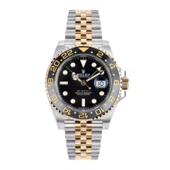rolex gmt master II 126713GRNR, Stainless Steel and Yellow Gold, Black dial, 40 mm