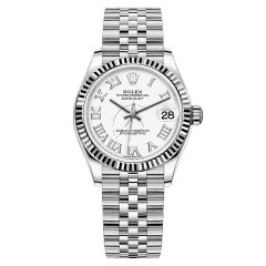 Rolex Lady-Datejust 278274, Jubilee, Steel, White Roman Dial, 31mm