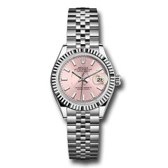 Rolex Lady-Datejust 28mm Jubilee Steel Pink Index Dial 