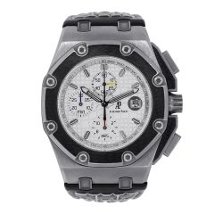 Audemars Piguet Offshore 26030IO Leather Silver Dial Steel In Stock