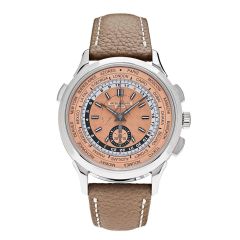 Patek Philippe Complications 5935A-001, World Time, Steel, Rose-gilt Dial, 41 mm