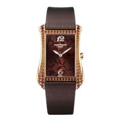 Patek Philippe gondolo 4962/200R-001, 18K Rose Gold, Brown Dial with Floral Motif, 41 mm