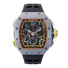 RM65-01, Split-seconds Chronograph, Carbon TPT, Skeleton Dial, 50 mm