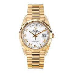 Rolex Day-Date 36 118238, 18K Yellow Gold, White Roman Dial, 36 mm