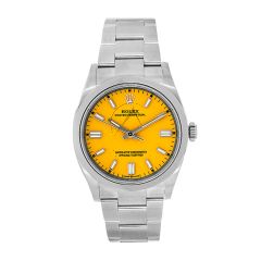Rolex Oyster Perpetual 126000 Steel Yellow Dial In Stock