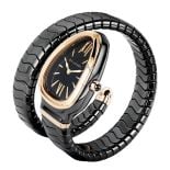 Bvlgari Serpenti Spiga 102735, Black Ceramic, Black Dial, 35 mm