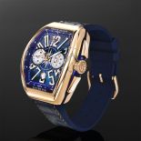 時計 Franck Muller Vanguard Yachting V45 Franck Muller Vanguard V45 CC DT Yacht BL, 18K Rose Gold, Blue