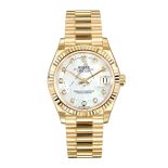 【ロイド】 Rolex Datejust 31 278278, 18K Yellow Gold, MOP Diamond Dial