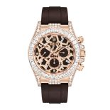 Rolex Daytona 126555TBR, 18K Rose Gold, Brown 