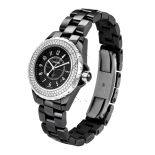 Chanel J12 H0949, Black Ceramic, Diamond Bezel, Black Dial