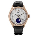Rolex Cellini 50535 Moonphase 18K Rose Gold White Dial 39 mm