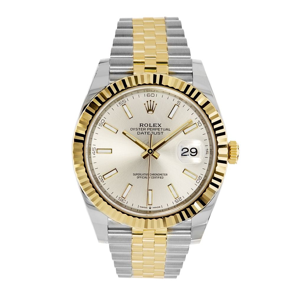 Rolex Datejust 41, 126333, Stainless Steel & 18K Yellow Gold, Silver Index Dial, 41 mm - Avi & Co. 1