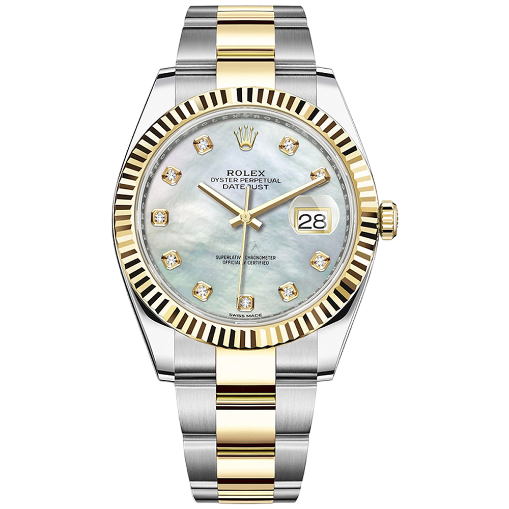 Rolex Datejust 41 126333, Oyster, Steel & 18K Yellow, Gold MOP Diamond - Avi & Co. 1