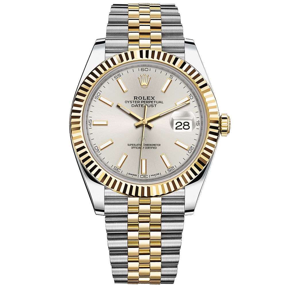 Shop Rolex Datejust 41 126333, Jubilee, Steel & 18K Yellow Gold, Silver Index, 41 mm - Avi & Co. 1