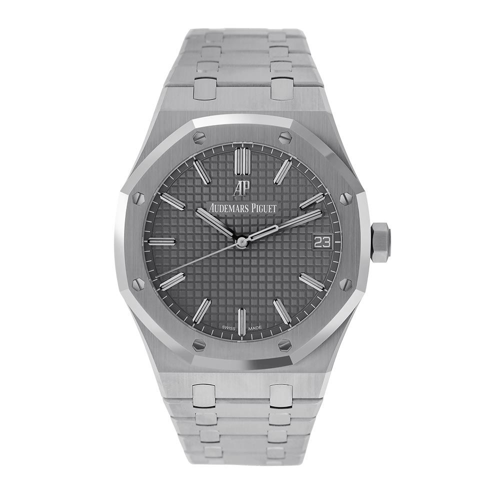 Audemars Piguet Royal Oak Stainless Steel Grey Dial Watch 15500ST.OO.1220ST.02 - 41mm - Avi & Co. 1