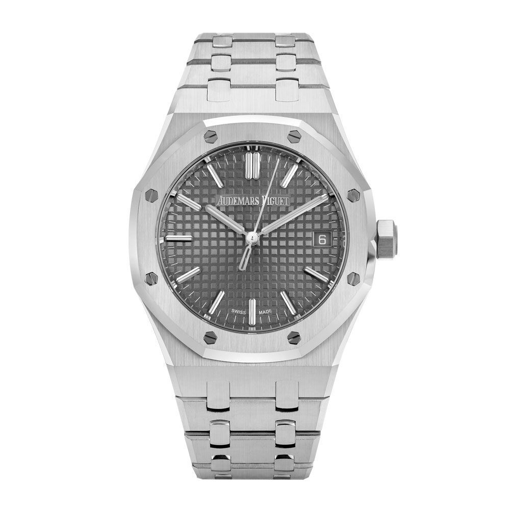 Audemars Piguet Royal Oak 15550ST Steel Grey Index Dial 37mm - Avi & Co. 1