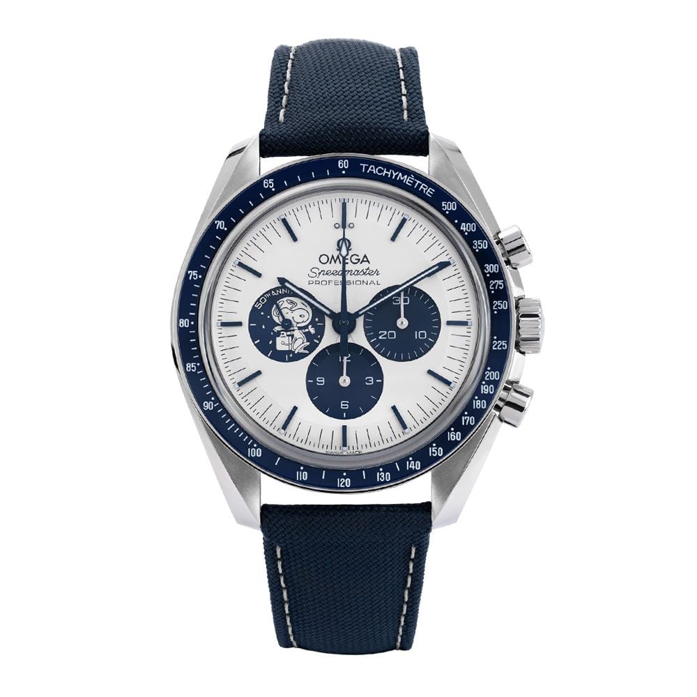 Omega Speedmaster, 31032425002001, Steel, "50th Anniversary Silver Snoopy Award", White Index Dial, 42 mm - Avi & Co. 1