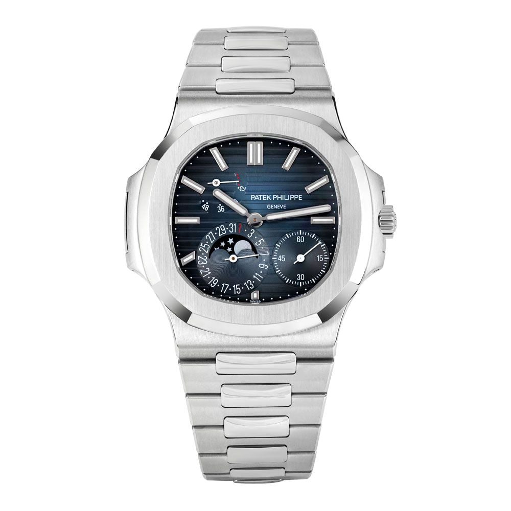 Patek Philippe Nautilus 5712/1A-001, Moonphase, Steel, Blue-Black Index Dial, 40 mm - Avi & Co. 1