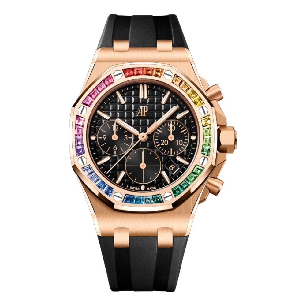 Audemars Piguet Royal Oak Offshore 26236OR, Chronograph, 18K Pink Gold, Black dial, 37 mm - Avi & Co. 1