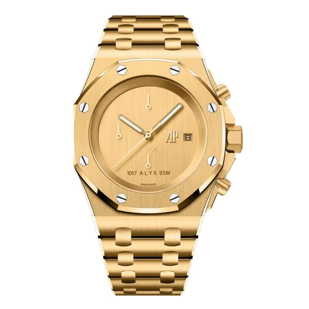 Audemars Piguet Royal Oak Offshore 26238BA, Chronograph, 18K Yellow Gold, Yellow Gold Satin dial, 42 mm - Avi & Co. 1