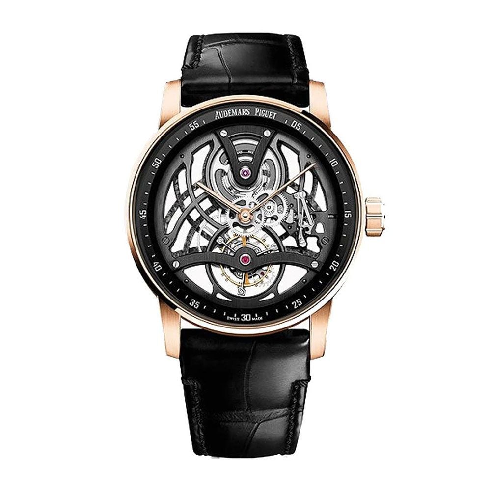 Audemars Piguet Code 11.59 Tourbillon Openworked 26600OR.OO.D002CR.01, 18K Rose Gold, Openworked Dial, 41 mm - Avi & Co. 1