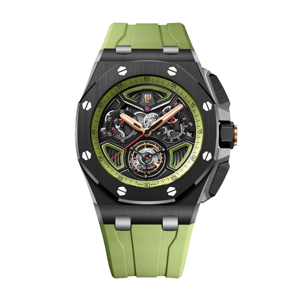 Audemars Piguet Royal Oak Offshore 26622CE, Tourbillon, Black Ceramic, Skeleton dial, 43 mm - Avi & Co. 1