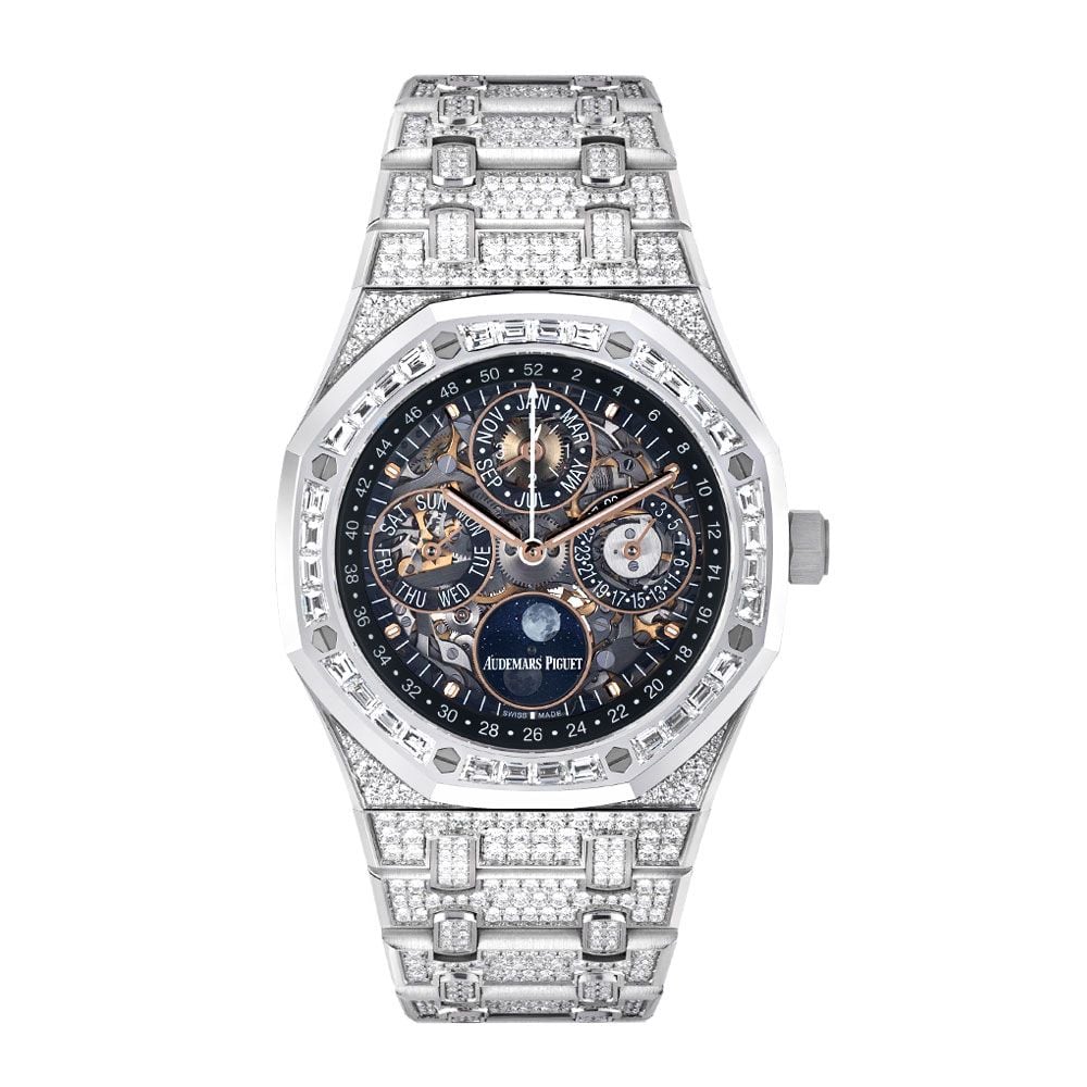 Buy 18k White Gold Audemars Piguet Royal Oak Perpetual Calendar, 41 mm - Avi & Co. 1