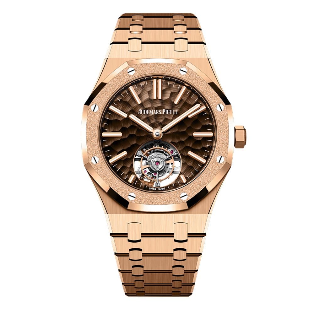Audemars Piguet Royal Oak Tourbillon | 18K Rose Gold | Brown Index Dial - Avi & Co. 1