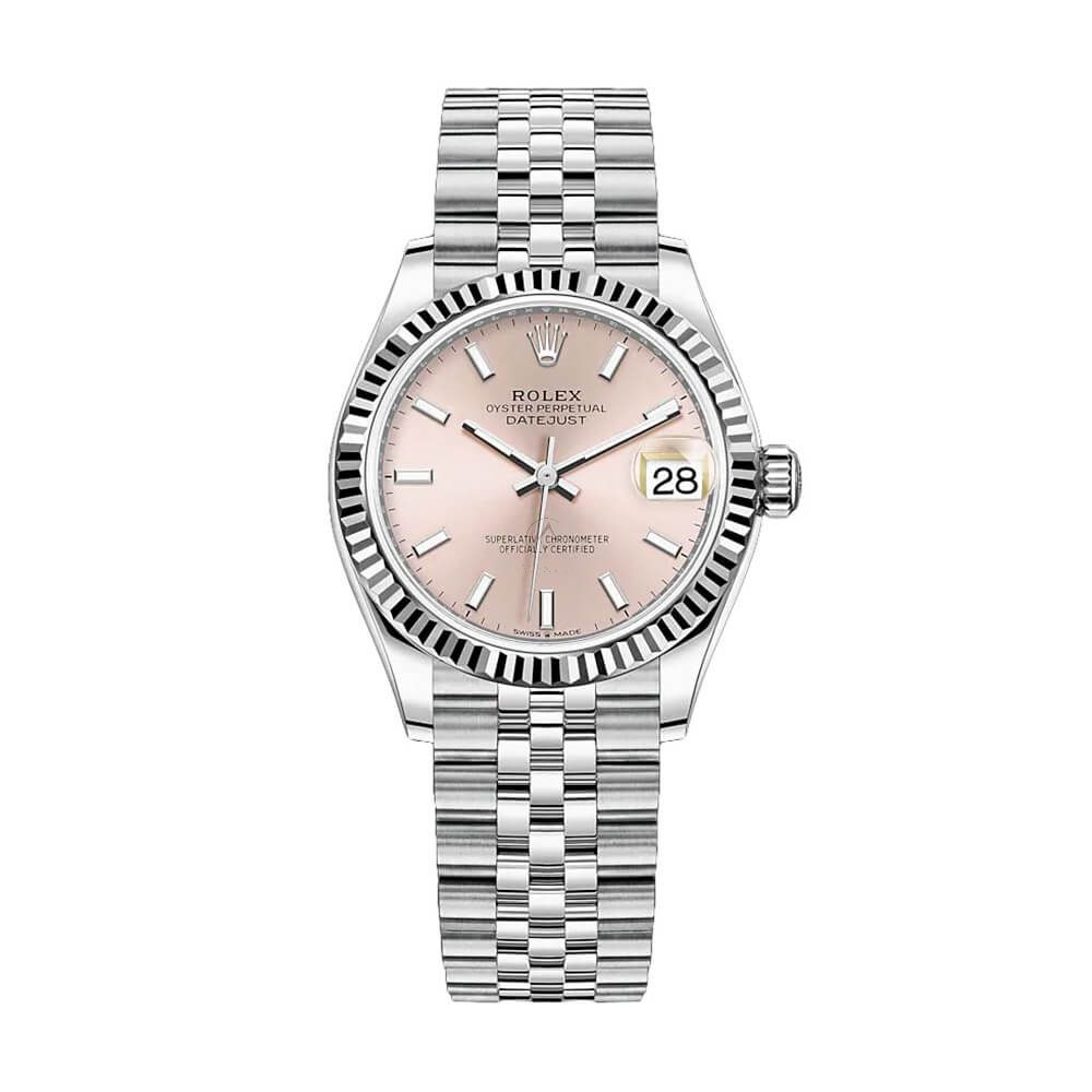 Rolex Lady-Datejust 278274, Jubilee, Steel, Pink Index Dial, 31mm - Avi & Co. 1